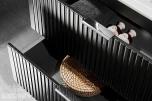 Komplett baderomspakke ADEL BLACK 120 cm – dobbelservant, Geberit, vegghengt toalett og Hansgrohe  